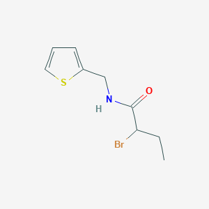 molecular formula C9H12BrNOS B1344550 2-溴-N-(噻吩-2-基甲基)丁酰胺 CAS No. 1119451-49-8