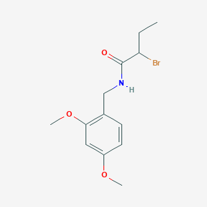 B1344551 2-bromo-N-(2,4-dimethoxybenzyl)butanamide CAS No. 1119453-09-6