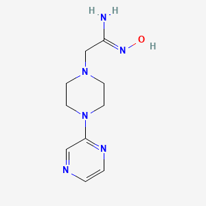 (Z)-N'-hydroxy-2-[4-(pyrazin-2-yl)piperazin-1-yl]ethanimidamide