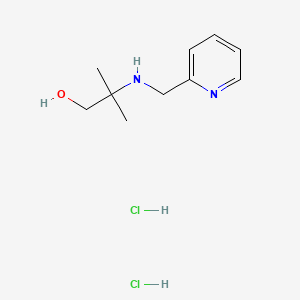 2-Methyl-2-{[(pyridin-2-yl)methyl]amino}propan-1-ol dihydrochloride