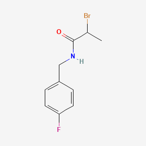 B1344554 2-bromo-N-(4-fluorobenzyl)propanamide CAS No. 1119451-51-2