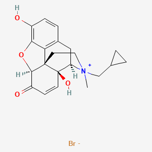 (4R,4aS,7aS,12bS)-3-(cyclopropylmethyl)-4a,9-dihydroxy-3-methyl-2,4,7a,13-tetrahydro-1H-4,12-methanobenzofuro[3,2-e]isoquinolin-3-ium-7-one;bromide