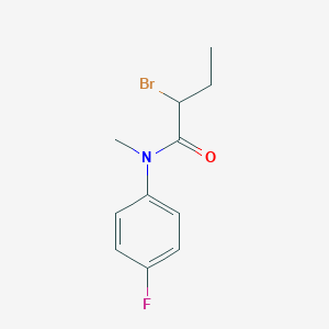 B1344555 2-bromo-N-(4-fluorophenyl)-N-methylbutanamide CAS No. 1119450-48-4
