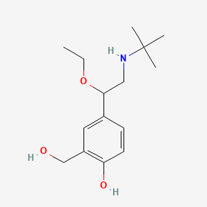 4-(2-(Tert-butylamino)-1-ethoxyethyl)-2-(hydroxymethyl)phenol