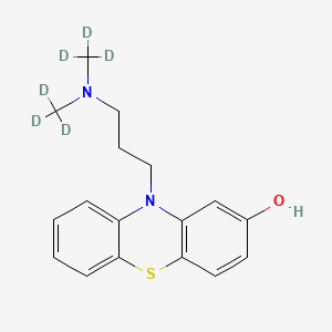 molecular formula C17H20N2OS B13445568 2-Hydroxy Promazine-d6 