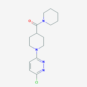 molecular formula C15H21ClN4O B1344560 3-氯-6-[4-(哌啶-1-基羰基)哌啶-1-基]哒嗪 CAS No. 1142214-17-2