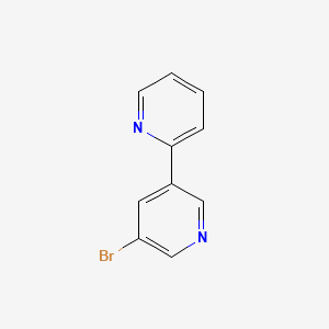 molecular formula C10H7BrN2 B1344564 5'-溴-2,3'-联吡啶 CAS No. 35989-02-7