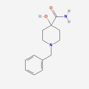 molecular formula C13H18N2O2 B1344570 1-Benzyl-4-hydroxypiperidine-4-carboxamide CAS No. 27771-25-1