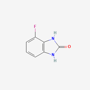 molecular formula C7H5FN2O B1344573 4-fluoro-1H-benzo[d]imidazol-2(3H)-one CAS No. 256519-10-5