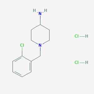 molecular formula C12H19Cl3N2 B1344574 1-(2-氯苄基)哌啶-4-胺二盐酸盐 CAS No. 57645-60-0