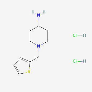 molecular formula C10H18Cl2N2S B1344575 1-(噻吩-2-基甲基)哌啶-4-胺二盐酸盐 CAS No. 57645-59-7
