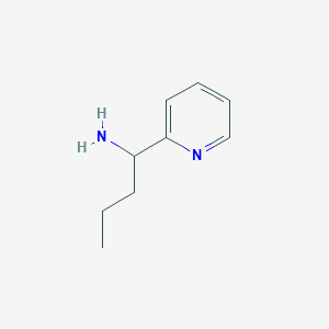 molecular formula C9H14N2 B1344581 1-(吡啶-2-基)丁-1-胺 CAS No. 90565-26-7