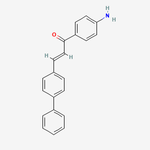 molecular formula C21H17NO B1344586 (2E)-1-(4-氨基苯基)-3-联苯-4-基-丙-2-烯-1-酮 CAS No. 899588-25-1
