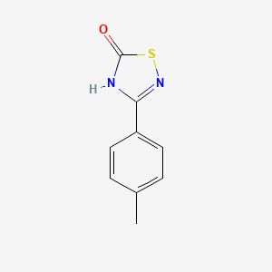 molecular formula C9H8N2OS B13445944 3-(4-Methylphenyl)-5-oxo-4,5-dihydro-1,2,4-thiadiazole 