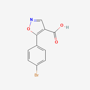 B1344596 5-(4-Bromophenyl)isoxazole-4-carboxylic acid CAS No. 887408-14-2