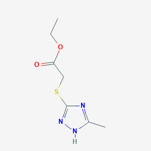 molecular formula C7H11N3O2S B13445973 ethyl [(5-methyl-4H-1,2,4-triazol-3-yl)sulfanyl]acetate 