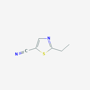 molecular formula C6H6N2S B13446017 2-Ethyl-1,3-thiazole-5-carbonitrile 