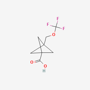 3-[(Trifluoromethoxy)methyl]bicyclo[1.1.1]pentane-1-carboxylic acid