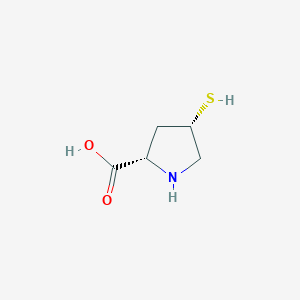 molecular formula C5H9NO2S B1344605 顺式-4-巯基-L-脯氨酸 CAS No. 171189-35-8