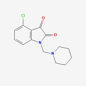 4-Chloro-1-(1-piperidinylmethyl)-1H-indole-2,3-dione