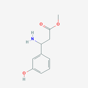 molecular formula C10H13NO3 B1344613 3-氨基-3-(3-羟基苯基)丙酸甲酯 CAS No. 1037313-22-6