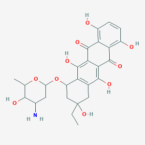 molecular formula C26H29NO10 B134462 1-Hydroxy-13-deoxocarminomycin CAS No. 145066-22-4