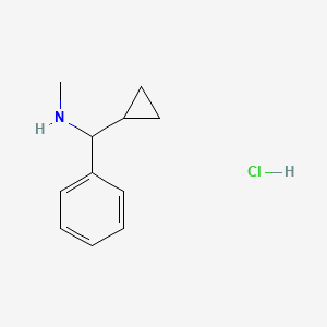 molecular formula C11H16ClN B13446376 [Cyclopropyl(phenyl)methyl](methyl)amine hydrochloride 