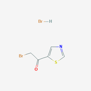molecular formula C5H5Br2NOS B1344645 氢溴酸 2-溴-1-(噻唑-5-基)乙酮 CAS No. 231297-35-1