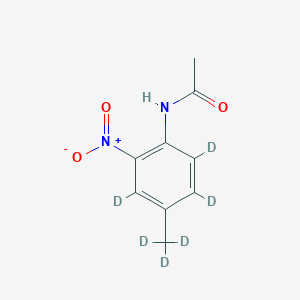 molecular formula C9H10N2O3 B13446455 4-Methyl-2-nitro-N-acetylbenzeneamine-d6 