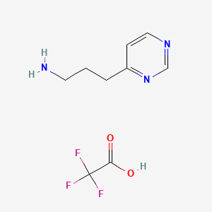 3-(Pyrimidin-4-yl)propan-1-amine, trifluoroacetic acid