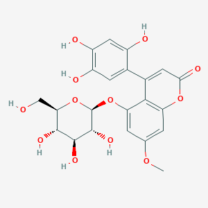 5-(beta-D-Glucopyranosyloxy)-7-methoxy-4-(2,4,5-trihydroxyphenyl)-2H-1-benzopyran-2-one