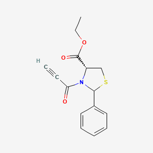 ethyl (4R)-2-phenyl-3-prop-2-ynoyl-1,3-thiazolidine-4-carboxylate