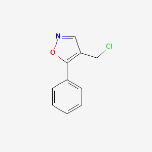 molecular formula C10H8ClNO B13446633 4-(Chloromethyl)-5-phenylisoxazole 