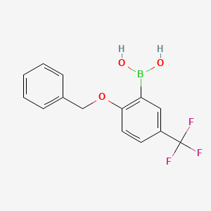 B1344664 2-Benzyloxy-5-trifluoromethylphenylboronic acid CAS No. 612833-41-7