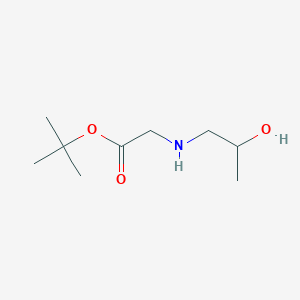 molecular formula C9H19NO3 B13446654 Tert-butyl 2-[(2-hydroxypropyl)amino]acetate 