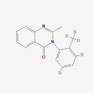 molecular formula C16H14N2O B13446661 Methaqualone-d5 CAS No. 1184966-71-9