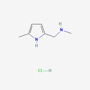 molecular formula C7H13ClN2 B13446666 methyl[(5-methyl-1H-pyrrol-2-yl)methyl]amine hydrochloride 