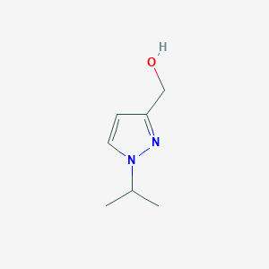 molecular formula C7H12N2O B1344669 (1-异丙基-1H-吡唑-3-基)甲醇 CAS No. 1007513-29-2