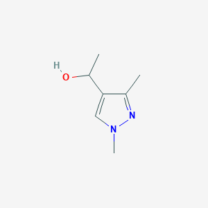 molecular formula C7H12N2O B1344672 1-(1,3-二甲基-1H-吡唑-4-基)乙醇 CAS No. 108905-81-3