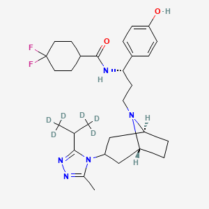 molecular formula C29H41F2N5O2 B13446774 4-Hydroxyphenyl Maraviroc-d6 