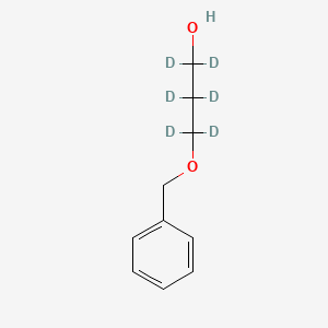 molecular formula C10H14O2 B13446791 3-Benzyloxy-1-propanol-d6 