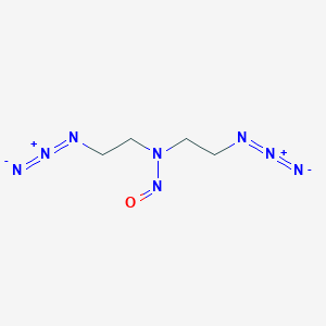 molecular formula C4H8N8O B13446802 2-Azido-N-(2-azidoethyl)-N-nitrosoethanamine 