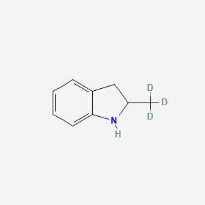 molecular formula C9H11N B13446824 2-Methylindoline-d3 