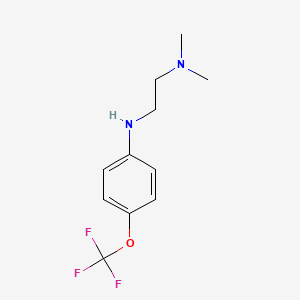 molecular formula C11H15F3N2O B13446859 N-[2-(Dimethylamino)ethyl]-4-(trifluoromethoxy)aniline 