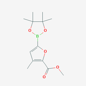 molecular formula C13H19BO5 B13446877 Methyl 3-methyl-5-(4,4,5,5-tetramethyl-1,3,2-dioxaborolan-2-YL)furan-2-carboxylate CAS No. 1025719-02-1