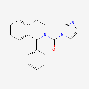 molecular formula C19H17N3O B13446883 (S)-(1H-Imidazol-1-yl)(1-phenyl-3,4-dihydroisoquinolin-2(1H)-yl)methanone 