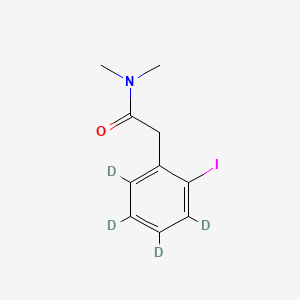 molecular formula C10H12INO B13446903 2-(2-Iodophenyl-d4)-N,N-dimethylacetamide 