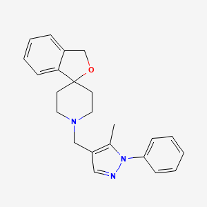 molecular formula C23H25N3O B13446905 1'-((5-Methyl-1-phenyl-1H-pyrazol-4-yl)methyl)-3H-spiro[isobenzofuran-1,4'-piperidine] 