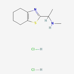 Methyl[1-(4,5,6,7-tetrahydro-1,3-benzothiazol-2-yl)ethyl]amine dihydrochloride