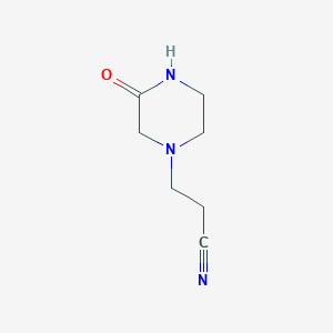 3-(3-Oxopiperazin-1-yl)propanenitrile